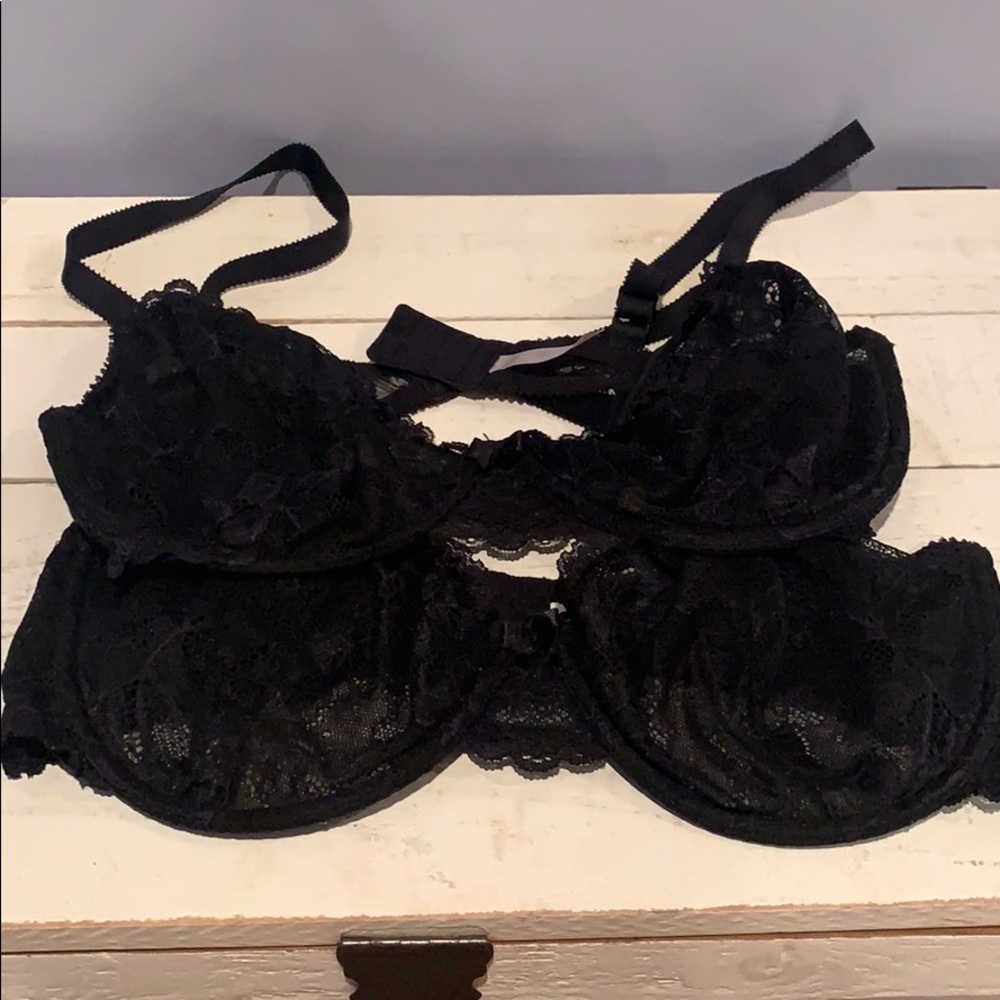 Set of 2 Black Apt 9 Lace Bras 38D